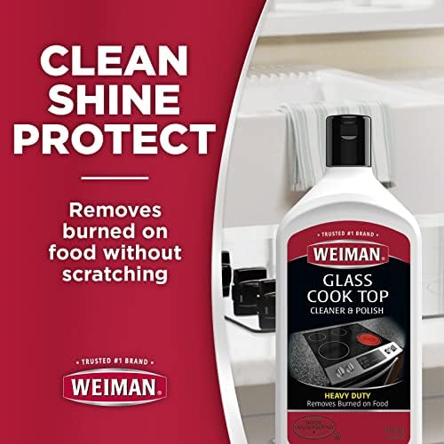 Weiman Ceramic and Glass Cooktop Cleaner and Polish - 20 Ounce - Shines and Protects Glass and Ceramic Smooth Top Ranges with its Gentle Formula - Image 3