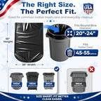 Delxo 55-60 Gallon Trash Bags, 4200 Count 38” x 56” Heavy Duty Garbage Bags - Image 5