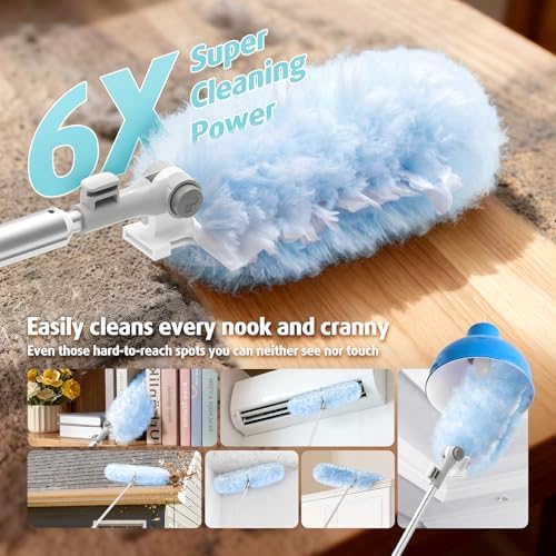 AIR U+ 6ft Extendable Duster with 20 Refills for Swiffer Dusters - Image 3