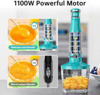 Turelar Immersion Blender Handheld 5 in 1 Hand Blender Set 1100W Heavy Duty - Image 2