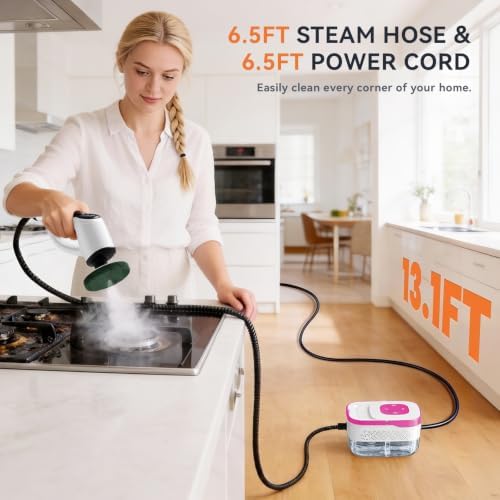 Steam Cleaner, Electric Spin Scrubber Portable Steamer for Cleaning - Image 4