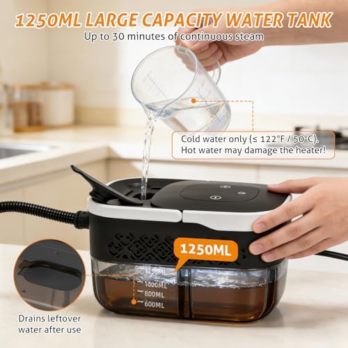 WICHMI Steam Cleaner Handheld High Pressure Car Steamer for Cleaning - Image 4
