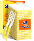 JOYMOOP Disposable Electrostatic Duster for Cleaning, with 2 Handles & 48 Ct Yellow Heavy Duty Refills for Swiffer Feather Duster, Household Cleaning Tool for Electronics, Dusting Furniture, Blinds by JOYMOOP