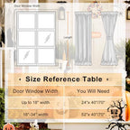 Hiasan French Door Curtains Privacy, Pumpkin Orange, 24W x 40L, 1 Panel - Image 6