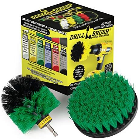 Cast Iron Skillet Brush - Cooktop Cleaning Brush - Air Fryer Cleaning Brush by Drillbrush