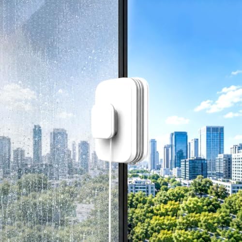 6-in-1 Magnetic Window Wiper, Double Sided Glass Cleaner, 3-10mm Glass, 1PC by Unknown