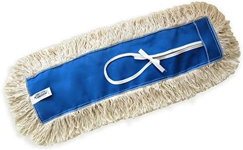 24" Industrial Strength Washable Cotton Dust Mop Refill, Replacement Head for Home & Commercial Use, Fits 24 Inch Frame, Cleans Hardwood, Laminate, Concrete, or Other Floor Systems (24") by TurkeyCreekEssentials