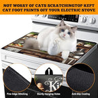 Multi-Design Stove Top Cover for Glass/Electric Stoves - 3-in-1 Heat-Resistant Protector Mat, Non-Slip Drying Rack 30"x21" (Cookware) - Image 4