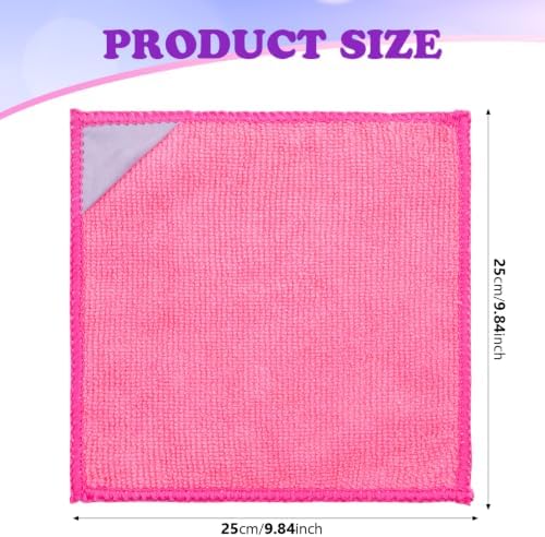 Magnetic Microfiber Cleaning Cloth, Multiple Colors, 10 x 10 Inch, 8 Pcs - Image 2