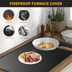 Stove Top Covers For Electric Stove Mat, Heat Resistant Mat for Glass Cooktop Double-Sided Fireproof Waterproof Oilproof 28.5 x 20 Inches Black - Image 4