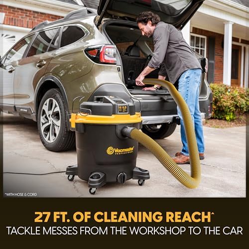 Vacmaster Professional Beast VJH1612PF 0203 16-Gal 6.5 PHP Large Wet/Dry Vac - Image 4