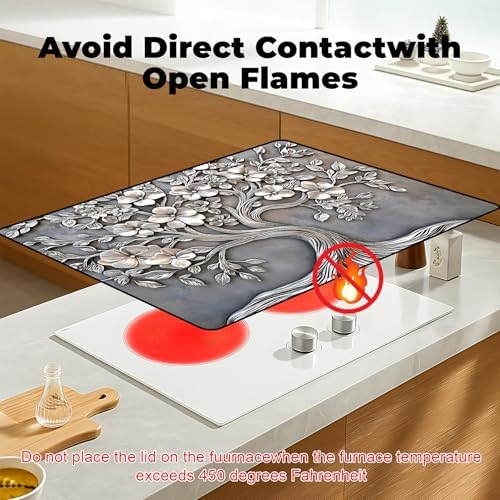 Stove Top Cover for Glass Electric Stove (Tree, 30" x 21") - Image 3