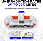 Portable Bed Vacuum Cleaner Cordless Rechargeable Professional Mattress Vacuum Cleaner Powerful Suction Handheld Deep Cleaner for Bed Sheet Carpet Fabric Sofa Vacuum Cleaning with Charging Dock - Image 2