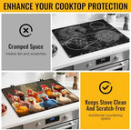 Stove Top Cover for Electric Stove,Glass Stove Top Cover, Heat Resistant Glass Stovetop Protector, Kitchen Decor, Dish Drying Mats for Ceramic Washer Top 28.5x20.5 inch - Image 4