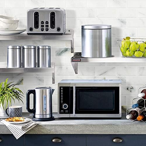 DuraSteel Stainless Steel Wall Shelf - 24" Wide x 12" Deep Commercial Grade - NSF Certified - Industrial Appliance Equipment (Restaurant, Bar, Home, Kitchen, Laundry, Garage and Utility Room) - Image 2