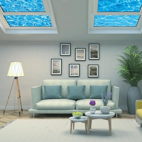 8 Pcs Fluorescent Light Covers with 80 Magnets Decorative for Classroom Ceiling Light 4 x 2 Feet Magnetic Light Covers Filter Easy Install for Office Hospitals & Home Drop Ceiling Supplies(Ripples ) - Image 6