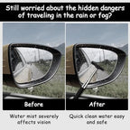 1 Pcs Car Window Mini Squeegee Retractable Auto Glass Squeegee Car Rearview Mirror Wiper Water Cleaner with Telescopic Long Rod Portable Cleaning Tools for All Vehicles (Black) - Image 3