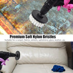 8 Pack Drill Brush Attachment Set,1/4in Power Scrubber Brush + Extend Long Attachment,Multi-Purpose Brush Drill Attachment, Power Cleaning Scrub Brush for Bathroom, Tub, Tile, Corner - Image 3