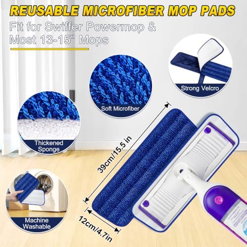 Wet Spray Mop for Floor Cleaning: Microfiber Mop for Hardwood Tile Laminate - Image 3