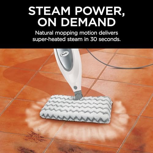 Shark Professional Steam Pocket Mop with 2 Double-sided Pads, White, S3601 - Image 2