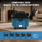 3-in-1 Cordless Shop Vac for Makita 18V Battery, 2Gal Wet Dry Vacuum - Image 6