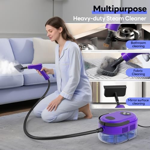 Handheld Steam Cleaner, 10s Fast Handheld Heating Steamer for Cleaning 15-in-1 High Pressure Steam Cleaner for Home & Kitchen, Grease, Grout, Tile,Floor,Couch and Car - Image 5