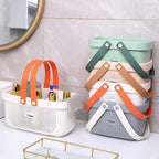 Portable Shower Caddy Basket with Handles Plastic Storage Basket Small Grey - Image 3