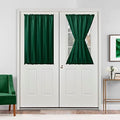 Hiasan French Door Curtains Privacy, Emerlad Green, 52W x 40L, 1 Panel by Hiasan