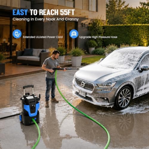 Heavy Duty 5000PSI Electric Pressure Washer,Power Washer Electric Powered - Image 6