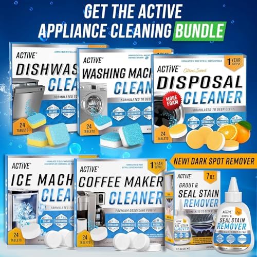 Washing Machine Cleaner Descaler 24 Pack - Deep Cleaning Tablets For HE Front Loader & Top Load Washer, Septic Safe Eco-Friendly Deodorizer, Clean Inside Drum and Laundry Tub Seal - 12 Month Supply - Image 5
