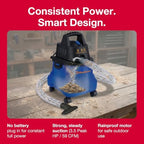 Koblenz WD-5 L2 Wet Dry Vacuum Cleaner, Blower, Shop Vac 3.5 PHP, 5 Gallon - Image 6