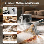 Steam Cleaner 32000PA Carpet Cleaner 1800W Machine Upholstery Shampooer Couch Cleaner Portable Vacuum Rug Sofa Car Seat Fabric Mattress Pet Spot Extractor for Home - Image 5