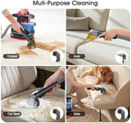 Portable Spot Cleaner Machine for Carpet and Upholstery - 15Kpa Deep Spot Cleaning for Area Rugs, Pets, Car, Couch Cleaner Machine with Dual Size BrushHead & Self-Cleaning System for Stairs/Furniture - Image 3