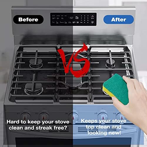 Stove Cover Gas Stove Top Burner Covers (5pack) Protectors for Samsung Gas Range Stove Mat Non-Stick Oven Liners Mat Gas Range Protectors Covers, Reusable Washable Stove Clean Stove Guard parts - Image 4
