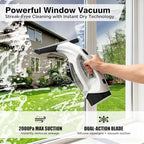 Window Vacuum Squeegee Cordless, 2000Pa Electric Window Cleaner Tool - Image 2