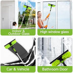 2 in 1 Window Squeegee Cleaner Kit Extension Pole, 152 in, Green - Image 6