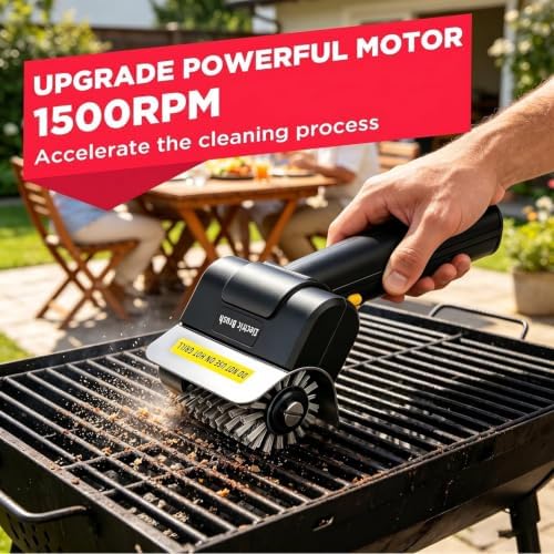 Electric Grill Brush Cordless, 1500 RPM BBQ Grill Cleaner for Outdoor Grill - Image 5