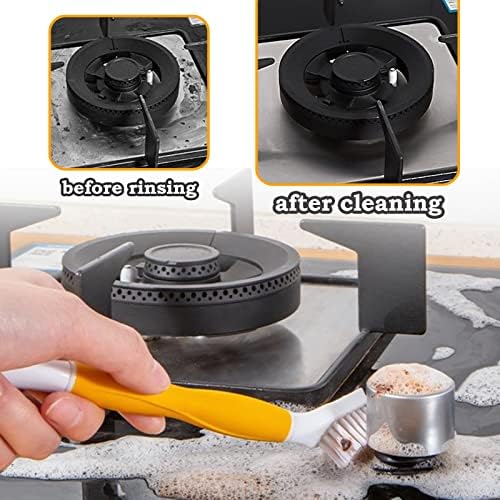 Grout Cleaning Brush Set 2 Pack Crevice Detail Cleaner Brush Multi-Purpose Scrub for Cleaning Bottle Cup Lid, Dish, Tile, Sink, Drain, Shower Room, Window Groove, Door Track, Floors - Image 3