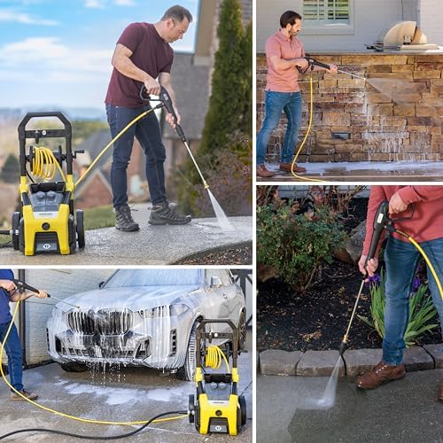 Kärcher Pressure Washer K2300PS, CETA Certified, 4 Spray Nozzles, Detergent Tank, Hose Reel, for Cars, Driveways, Siding, Patios, 1.2 GPM - Image 5