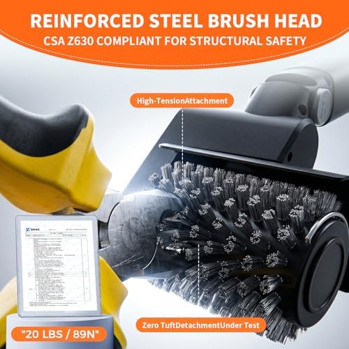 Electric Grill Cleaner 3-in-1 Kit, Cordless BBQ Grill Cleaner with Adjustable Angle, High Torque Motor, 3-Speed Rotating Grill Cleaning Brush for Burnt-On Grease & Grill Grates, Rechargeable - Image 3