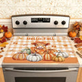 Hello Fall Highland Cow Stove Top Cover for Electric Stove 28" x 20", Pumpkin Glass Cooktop Protector, Non-Slip Rubber Glass Top Stove Cover, Farmhouse Thanksgiving Kitchen Decor by Unknown