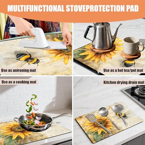 28"x20" Anti-Slip Electric Stove Top Cover - Image 3