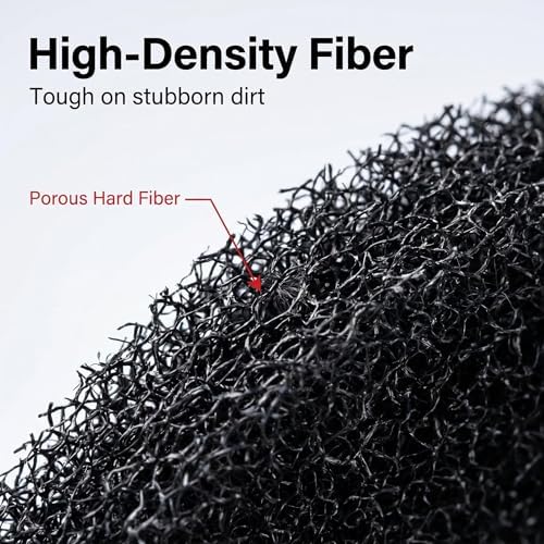 13" Heavy Duty Floor Maintenance Scrub Pads 2 Pack, Black Stripping Pads for Floor Buffer Polisher, Wet Stripping Deep Cleaning for Tile Concrete Vinyl Hardwood Floors - Image 4