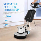 Commercial Floor Scrubber Machine with 3 Brushes, 17" Heavy Dut - Image 4
