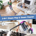 Steam Mop & Detachable Handheld Steam Cleaner 248°F Steam in 10s - Image 2