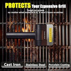 Electric BBQ Grill Brush, Cordless Grill Cleaner, Black - Image 4