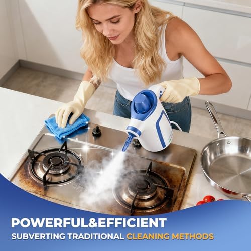 Steam Cleaner, Handheld Steam Cleaner for Home, Pressurized Steamer for Cleaning Carpet, Floor, Upholstery and Car, 13ft Extra-long Power Cord & 11 Multi-Purpose Accessories - Image 4