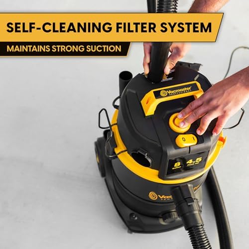 Vacmaster Professional VDK811PW 0201 8 Gal Wet/Dry Vac Self-Cleaning Filter - Image 6