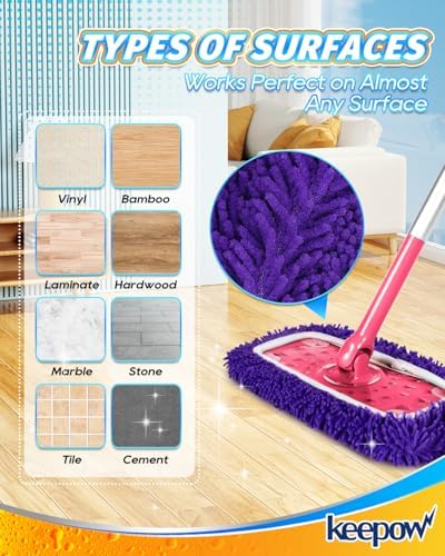 8Pcs Reusable Microfiber Mop Pads Compatible with Swiffer Sweeper Mop - Image 5