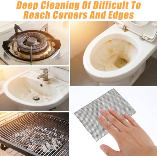 100pcs Griddle Cleaner Screens 4x5.5 Grill Mesh Pads for Flat Top Cleaning - Image 7